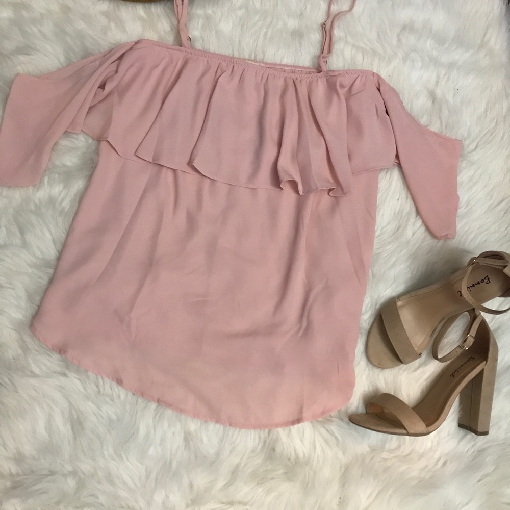 Pink sleeveless top